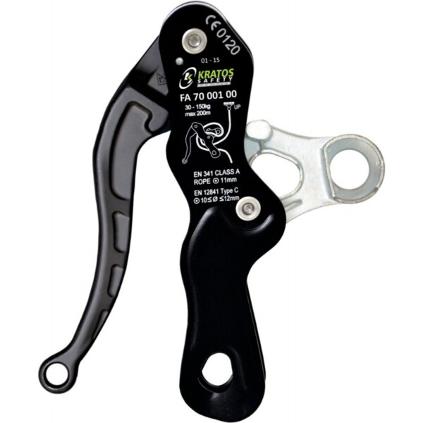 DESCENDEUR AUTOBLOQUANT  POUR CORDE TRESSEE DE DIAM 11MM - KRATOS SAFETY